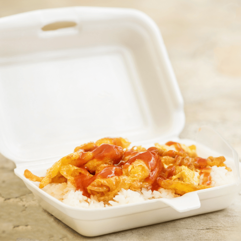 Foam Hinged Lid Food Container Styrofoam Containers Trinidad