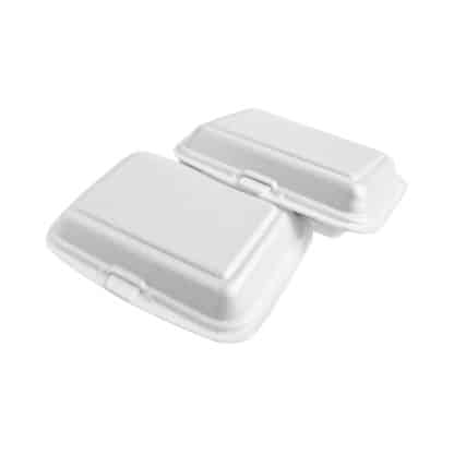 Foam Hinged Lid Food Container